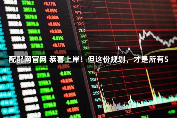 配配网官网 恭喜上岸!但这份规划,才是所有5